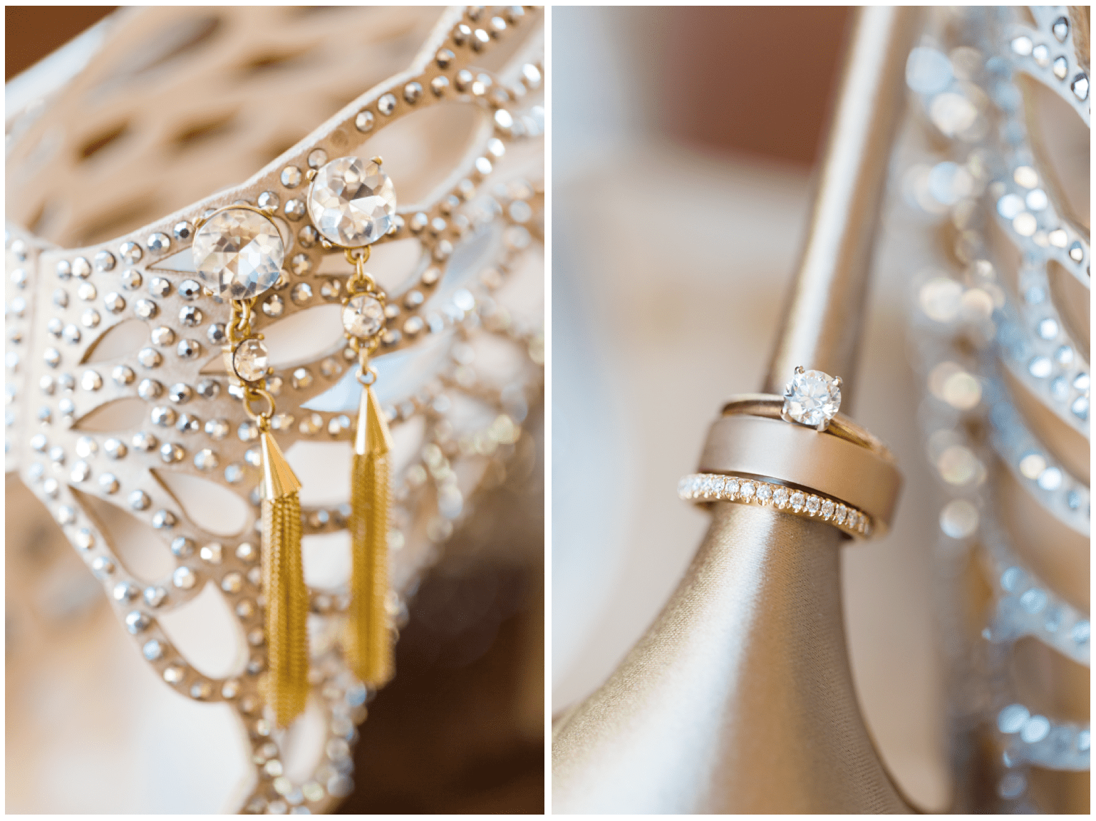 bridal details at joan and max's gorgeous wedding at agnes scott college