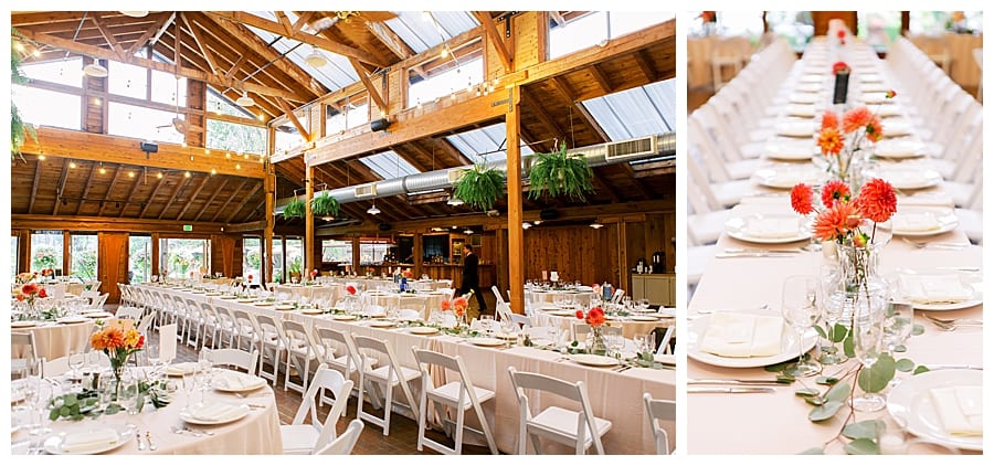 Reception details for this Kiana Lodge wedding, to celebrate the love of Anna and Jared!