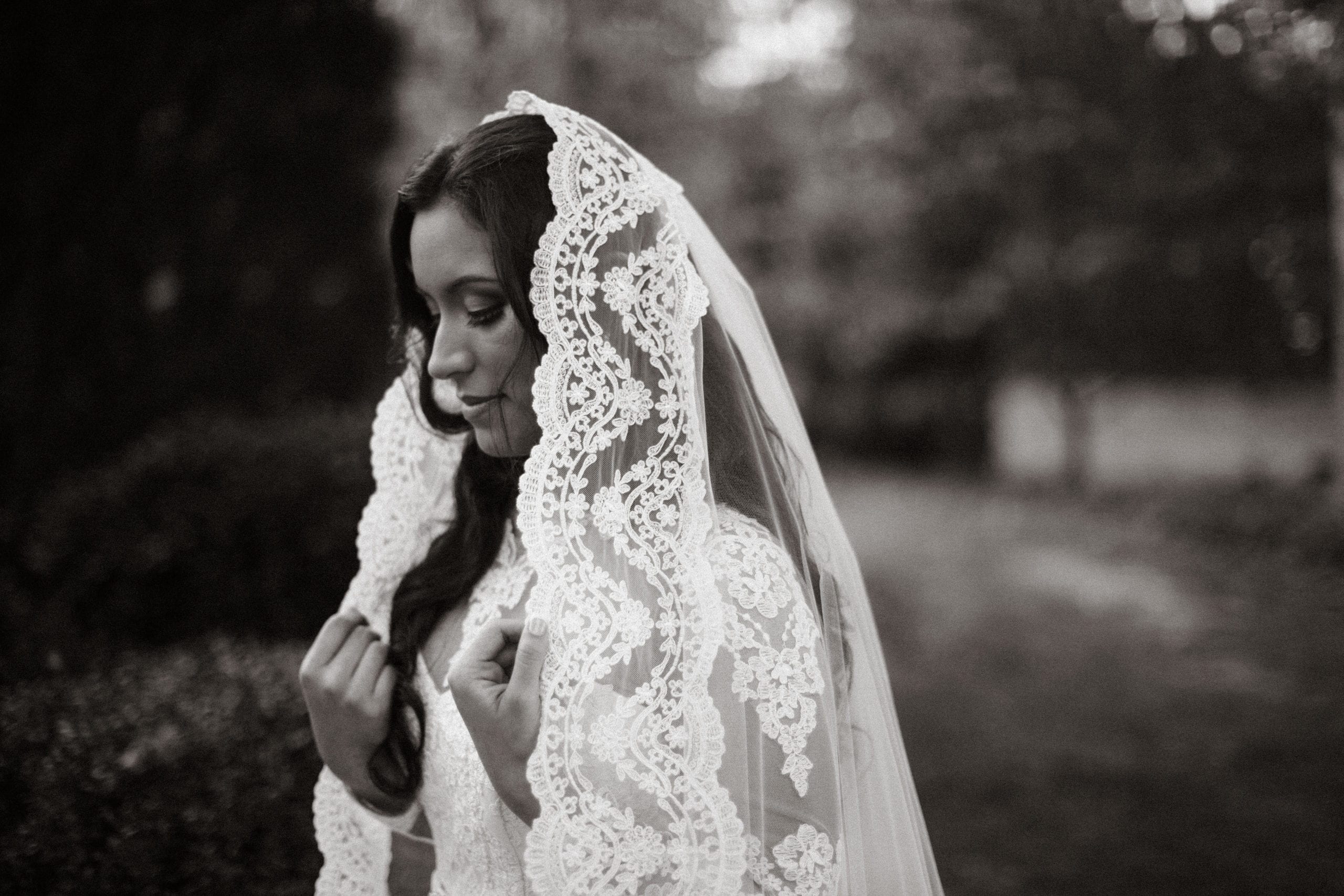 A beautiful bride waits before her Atlanta wedding!