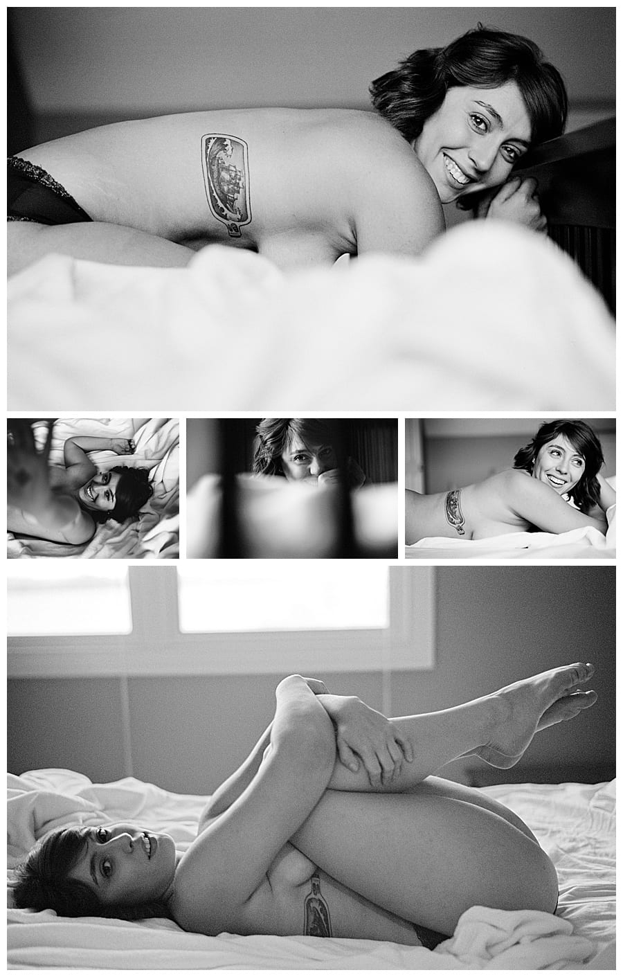 Authentic and sexy boudoir photography of J.J. Au'Clair, a Savannah Boudoir Photographer. Taken by Michael Ash Smith in Colorado.